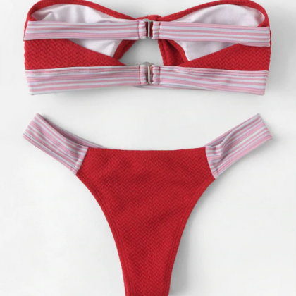 The Patchwork Cotton Swimsuit For Ladies