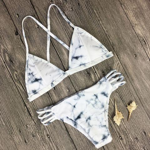 Summer Swimsuit Sexy Beach Print Swimwear Biki