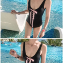 Fashion Women Sexy Black One Piece Vest Bikini..